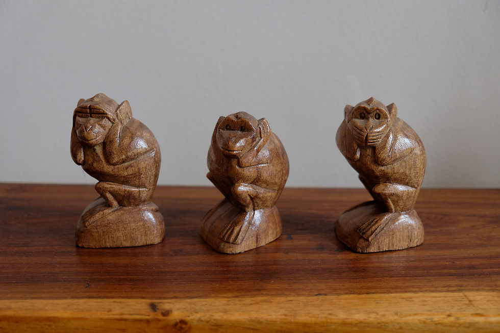 Wooden Monkey Carvings