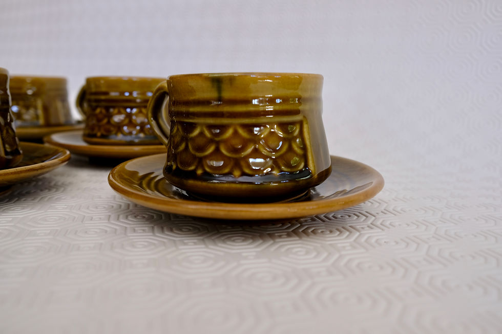 Thumbnail: Retro Coffee Mugs (Set of 6)