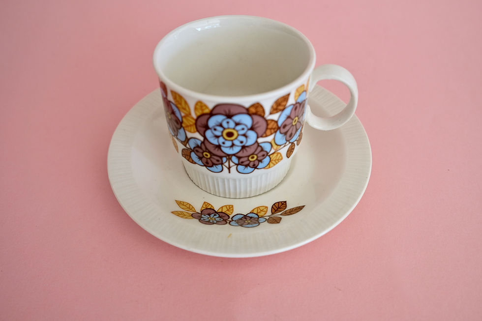 Thumbnail: Continental China Tea/Coffee Cups (Set of 5)