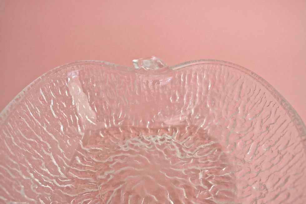 Thumbnail: Italian-made Apple-shaped Glass Dish