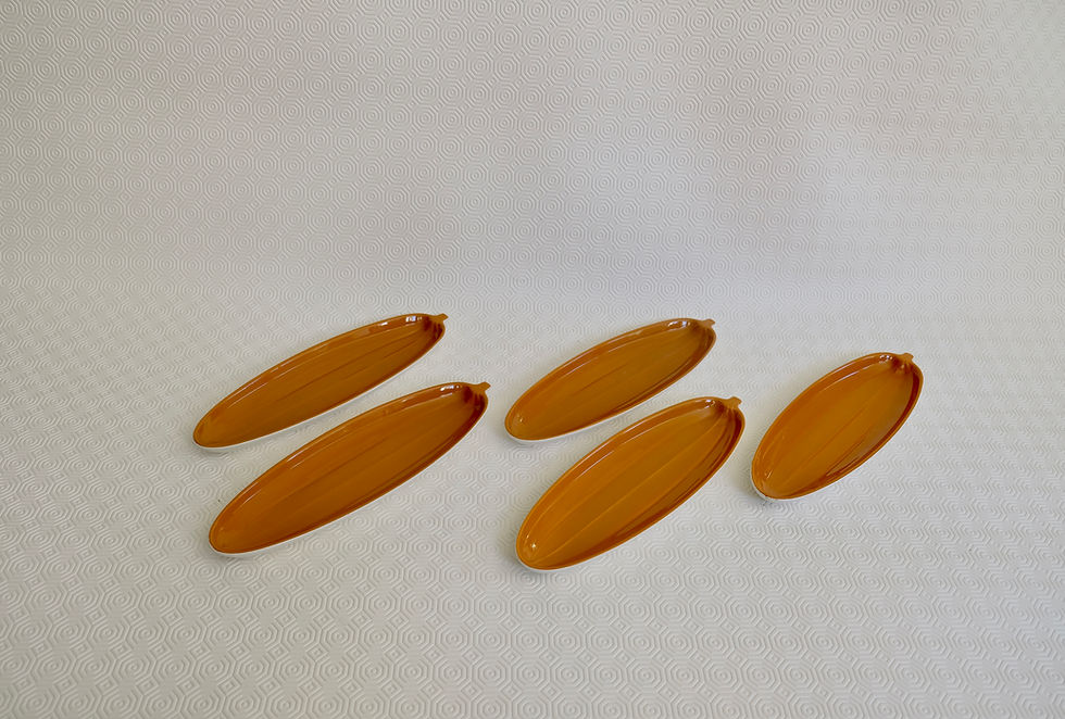 Thumbnail: Poole "Desert Song" Plates (Set of 5)