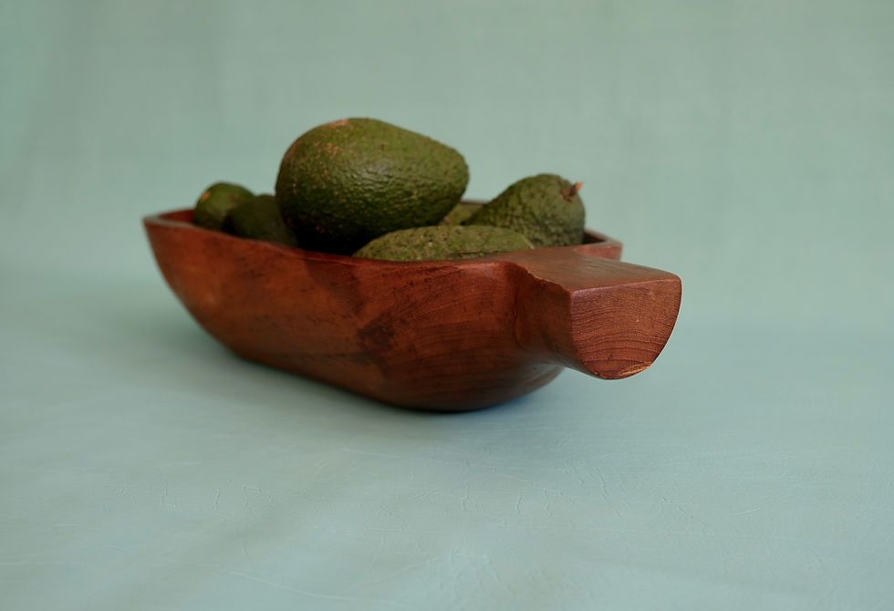 Thumbnail: Wooden Pear Shaped Fruit Bowl