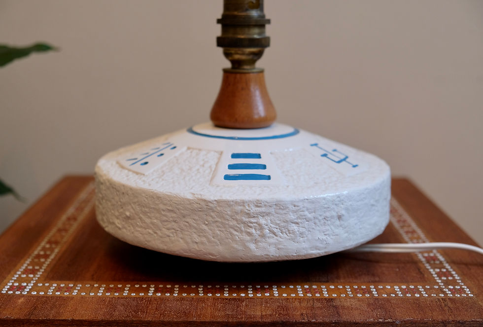 Thumbnail: Small Retro Lamp with Original Shade