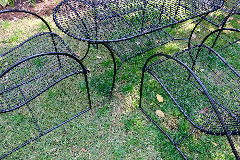 Thumbnail: Vintage Steel Garden Set