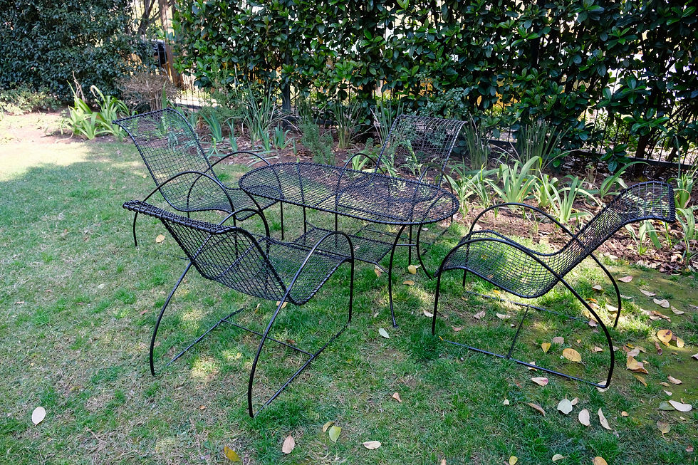 Thumbnail: Vintage Steel Garden Set