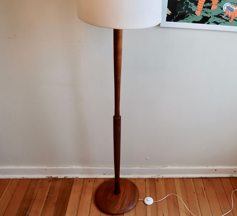 Thumbnail: Wooden Mid-century Standing Lamp