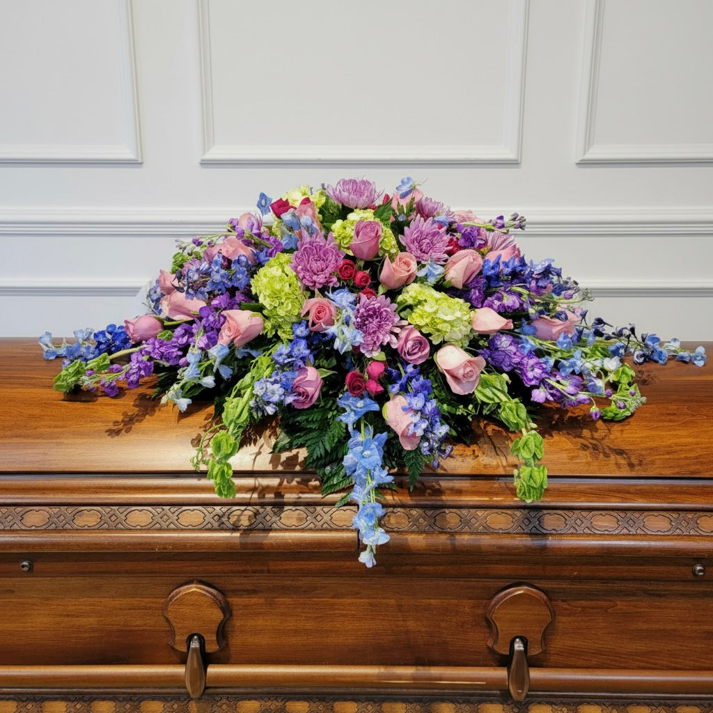 The Loving Memory Casket Spray