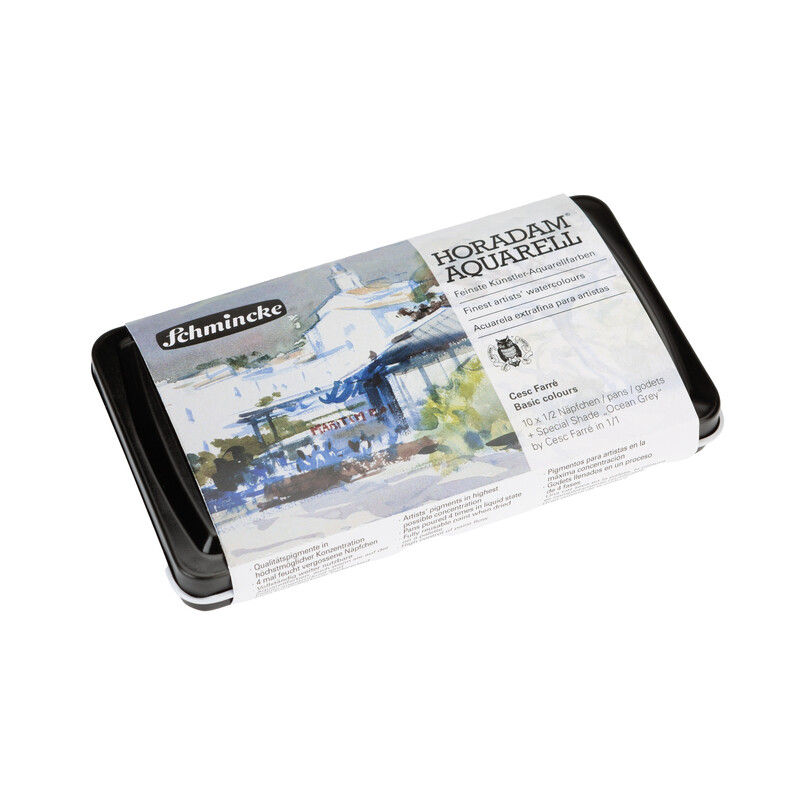 Set "Basic colors" Cesc Farré, 10 x 1/2 godet +1/1 godet Ocean Gray