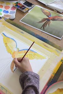 cours d'aquarelle atelier monochrome