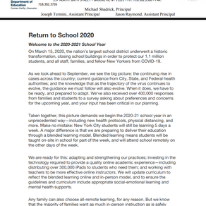 September Return to School Information