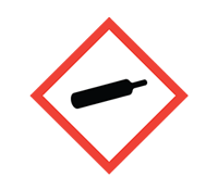 COSHH symbol - Gases under pressure