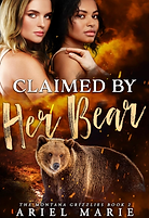 Claimed by Her Bear by Ariel Marie book cover. Book list curated by Lavender Library Press