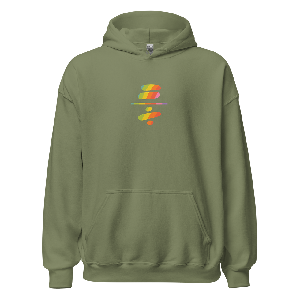 Thumbnail: Rainbow Equality Over Division LGBTQ+ Pride Unisex Hoodie - Free Shipping