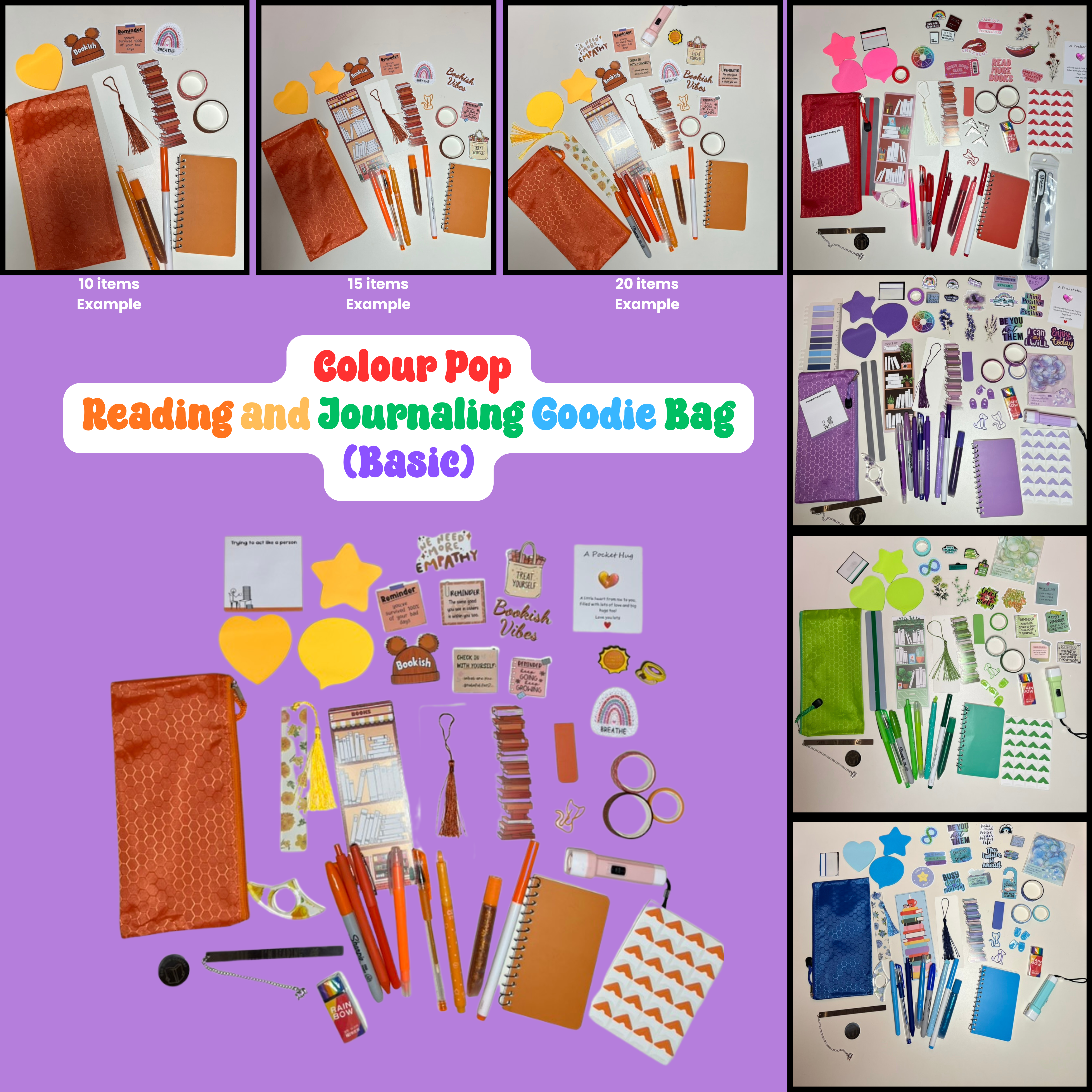 Colour Pop - Reading and Journaling Goodie Bag (Basic Bag)