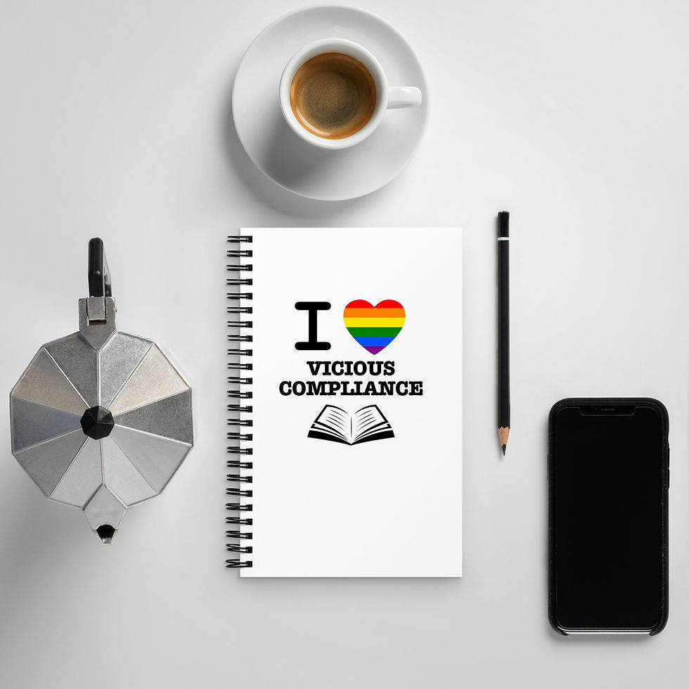 Thumbnail: I LOVE Vicious Compliance - Spiral Notebook - Free Shipping!