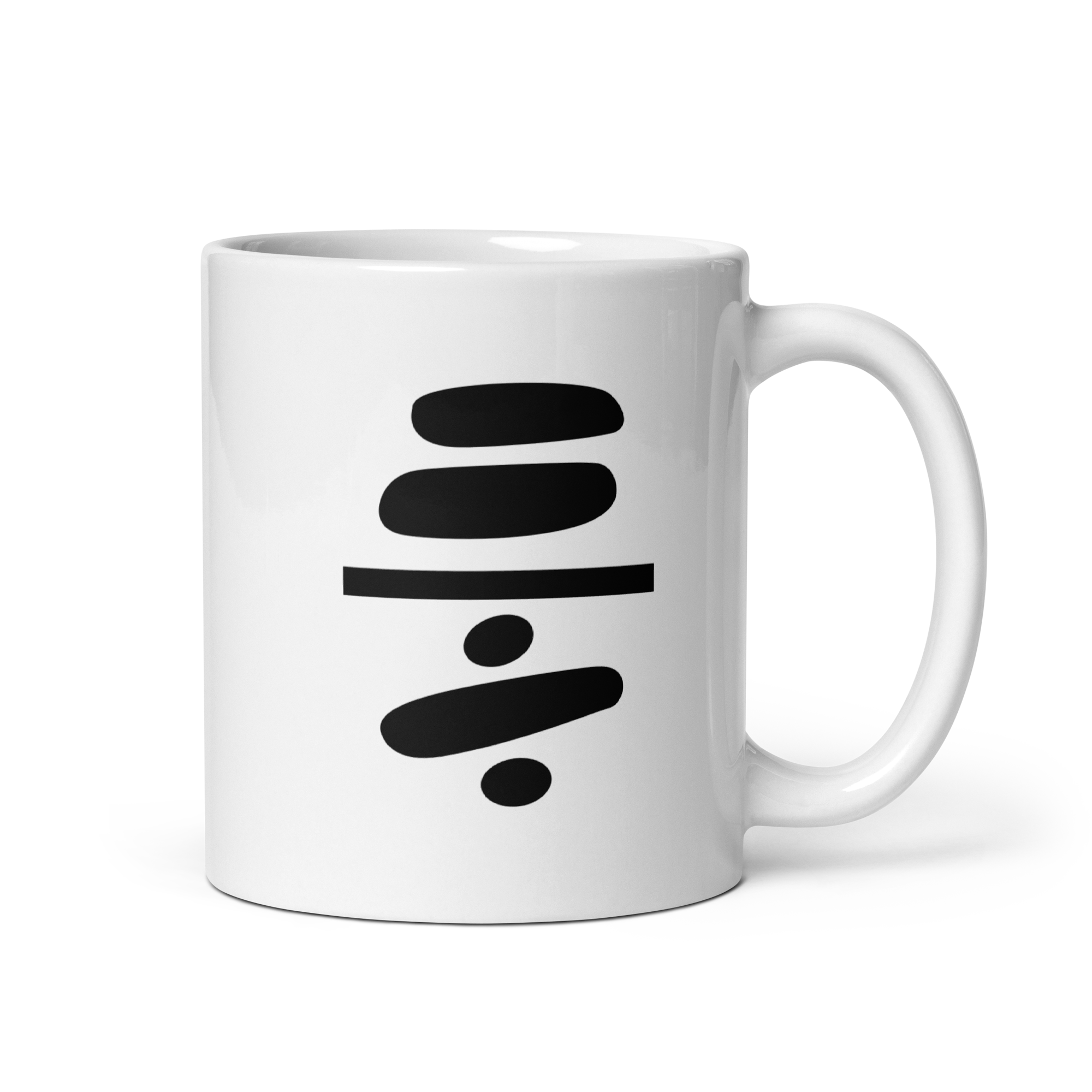 Equality Over Division Mug - Black and White LGBTQ+ Minimalist Coffee Mug