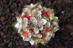 Bouquet mariée "Origami"
