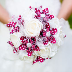 Bouquet mariée Origami & Satin