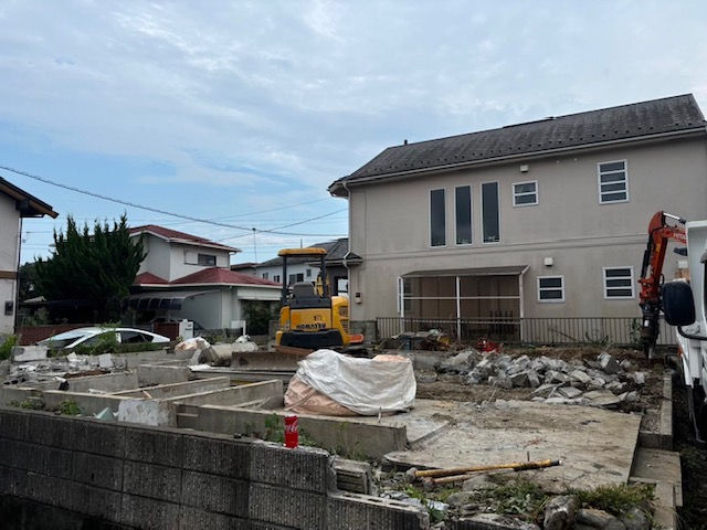 解体工事中の土地