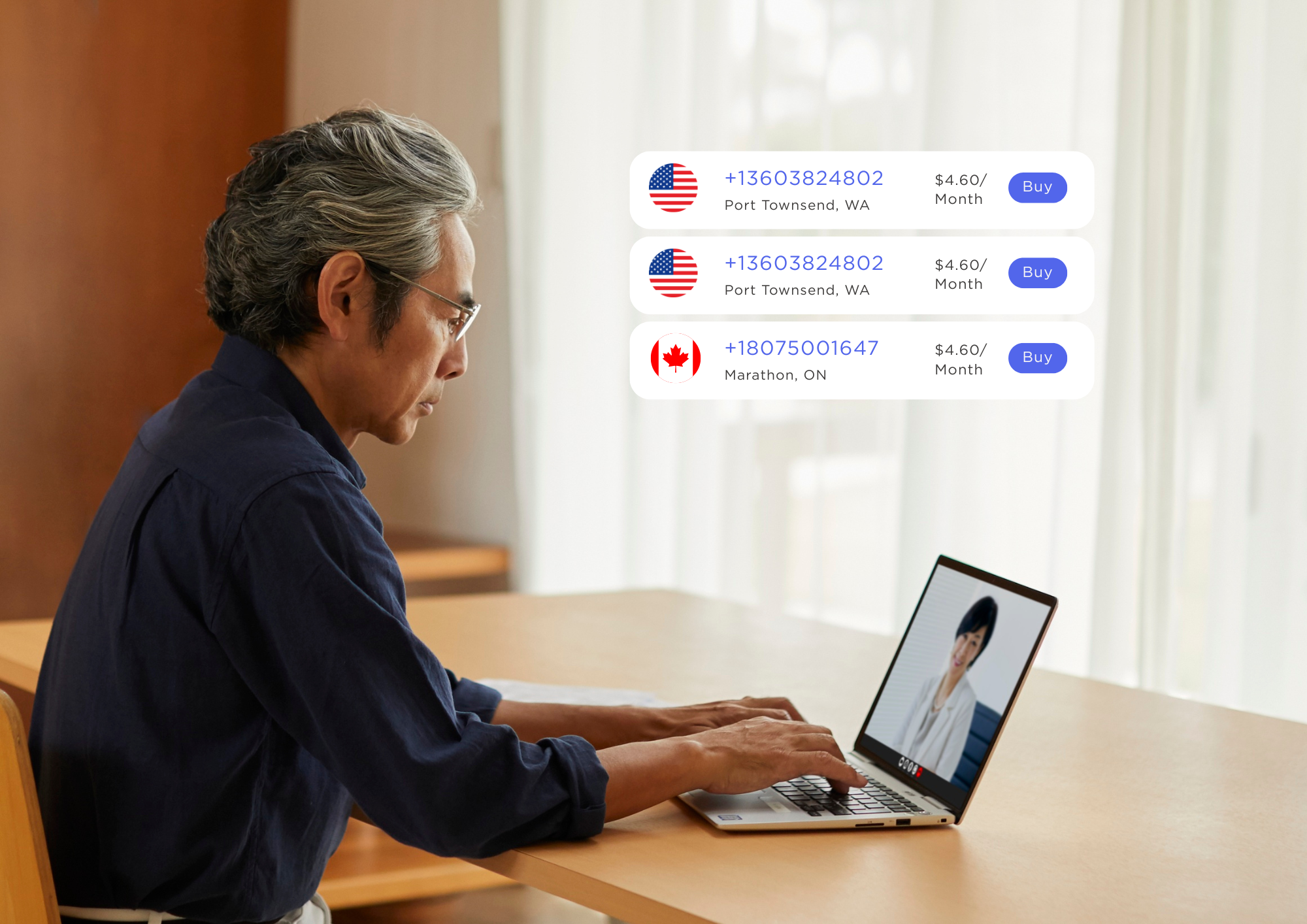 Get a second phone number from $4.60