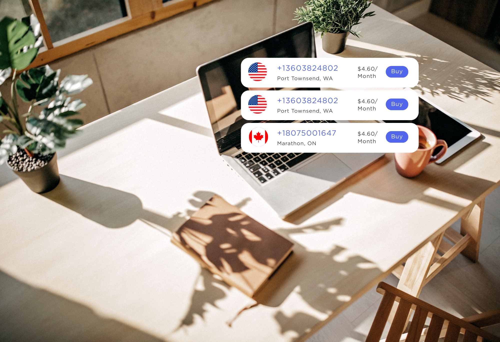Buy virtual phone numbers
