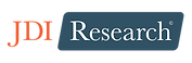 this is the JDI Research logo with JDI written in orange and research in white writing