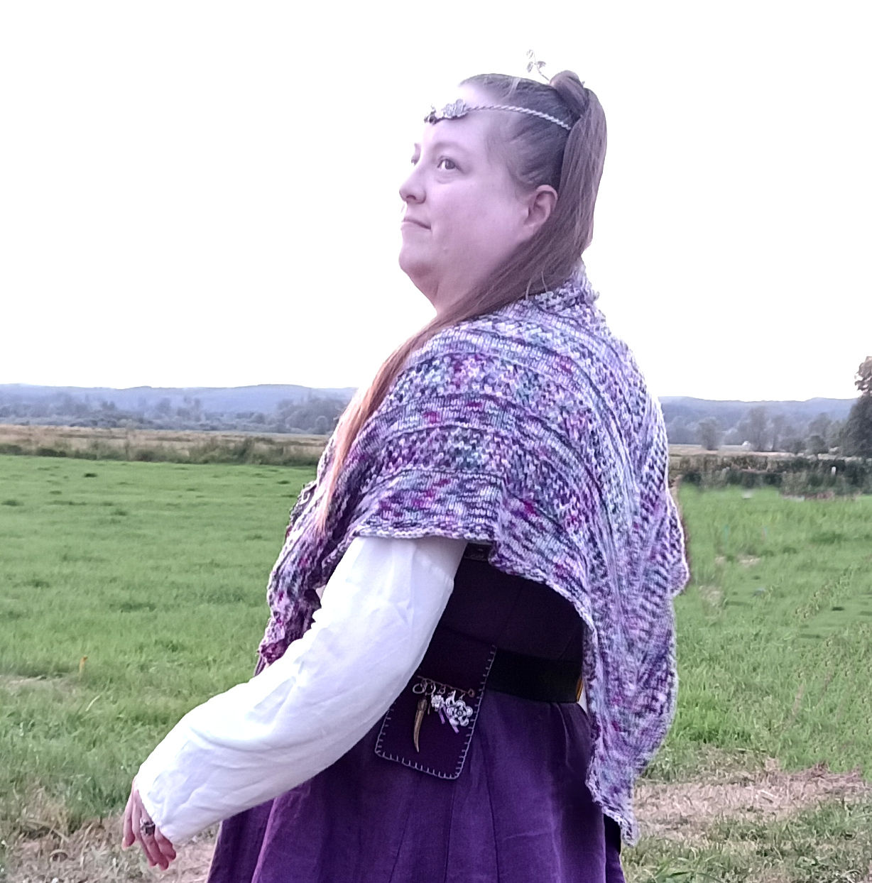 Garden Lattice Shawl - knit (PDF pattern)