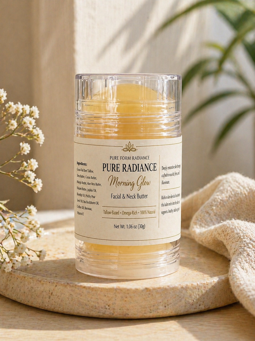 All Natural, Clean and Pure Facial and Neck Butter
