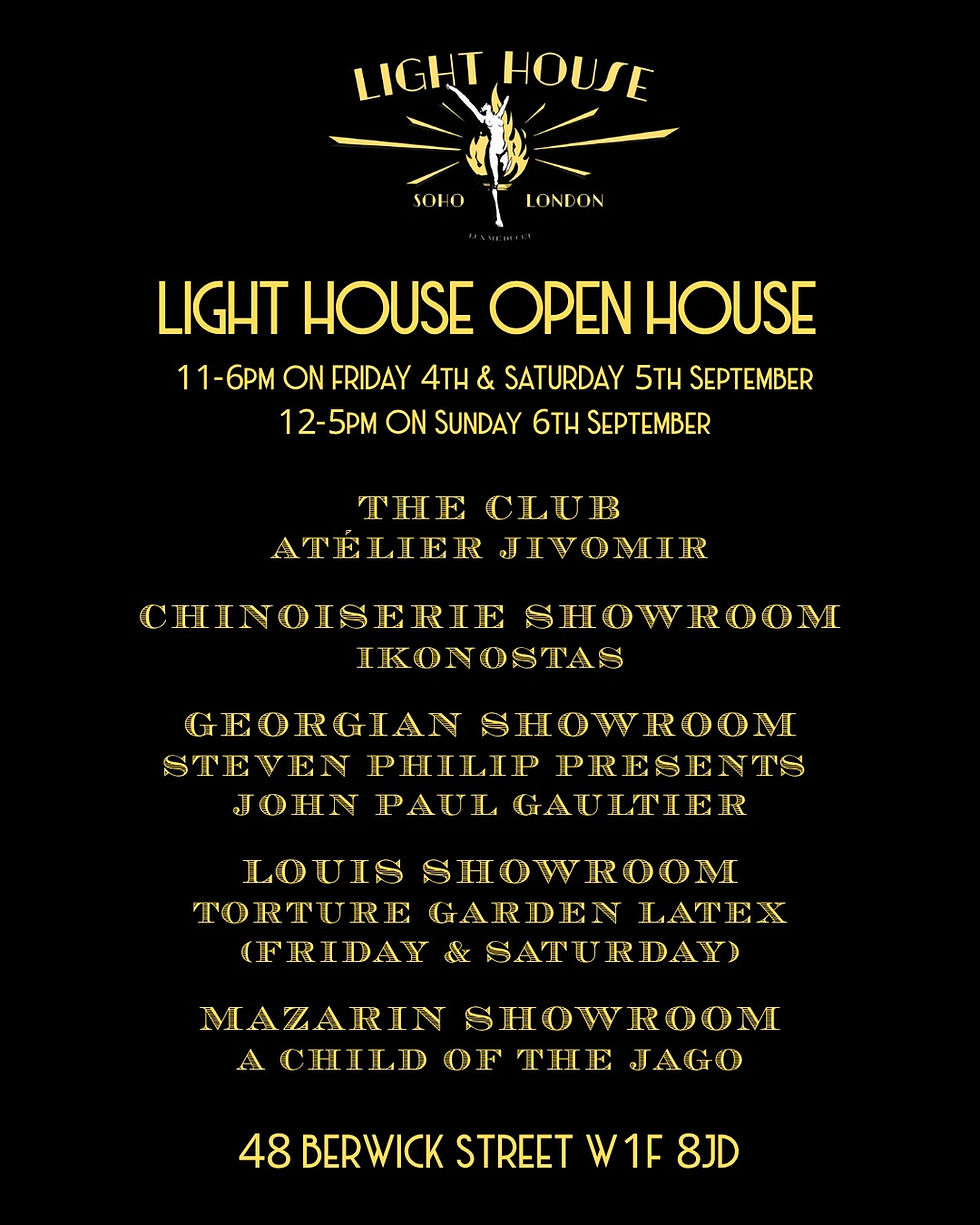 Light House Open House / September 4th - September 6th