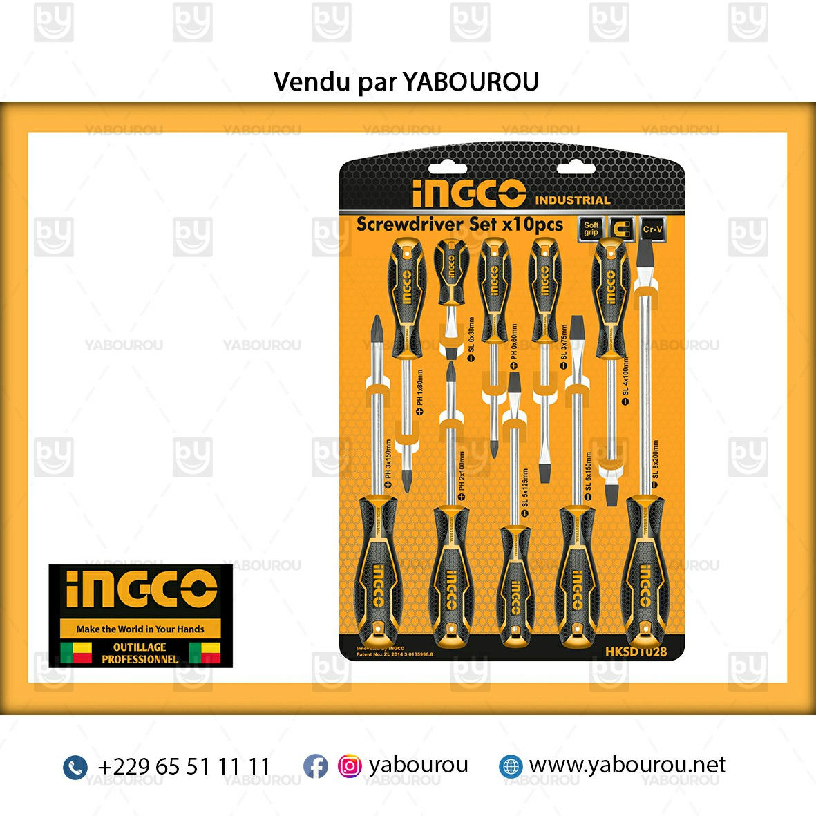 JEU DE 10 TOURNEVIS HKSD1028