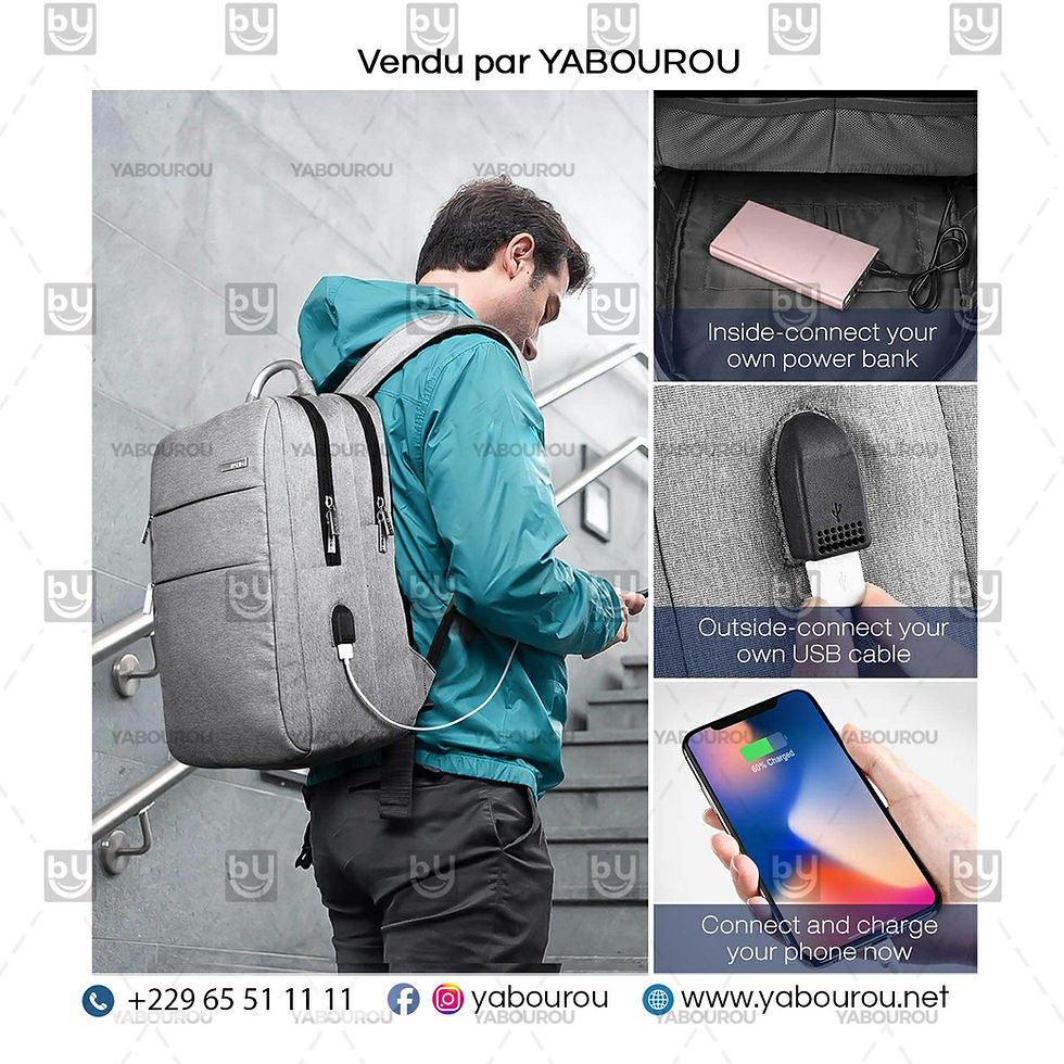 Miniature : SAC A DOS POUR ORDINATEUR PORTABLE DE 15,6'' OU SAC A DOS DE VOYAGE D'AFFAIRES