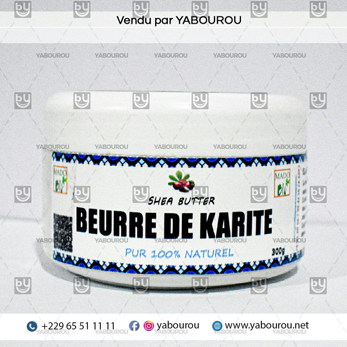 BEURRE DE KARITE 300G MADO BIO