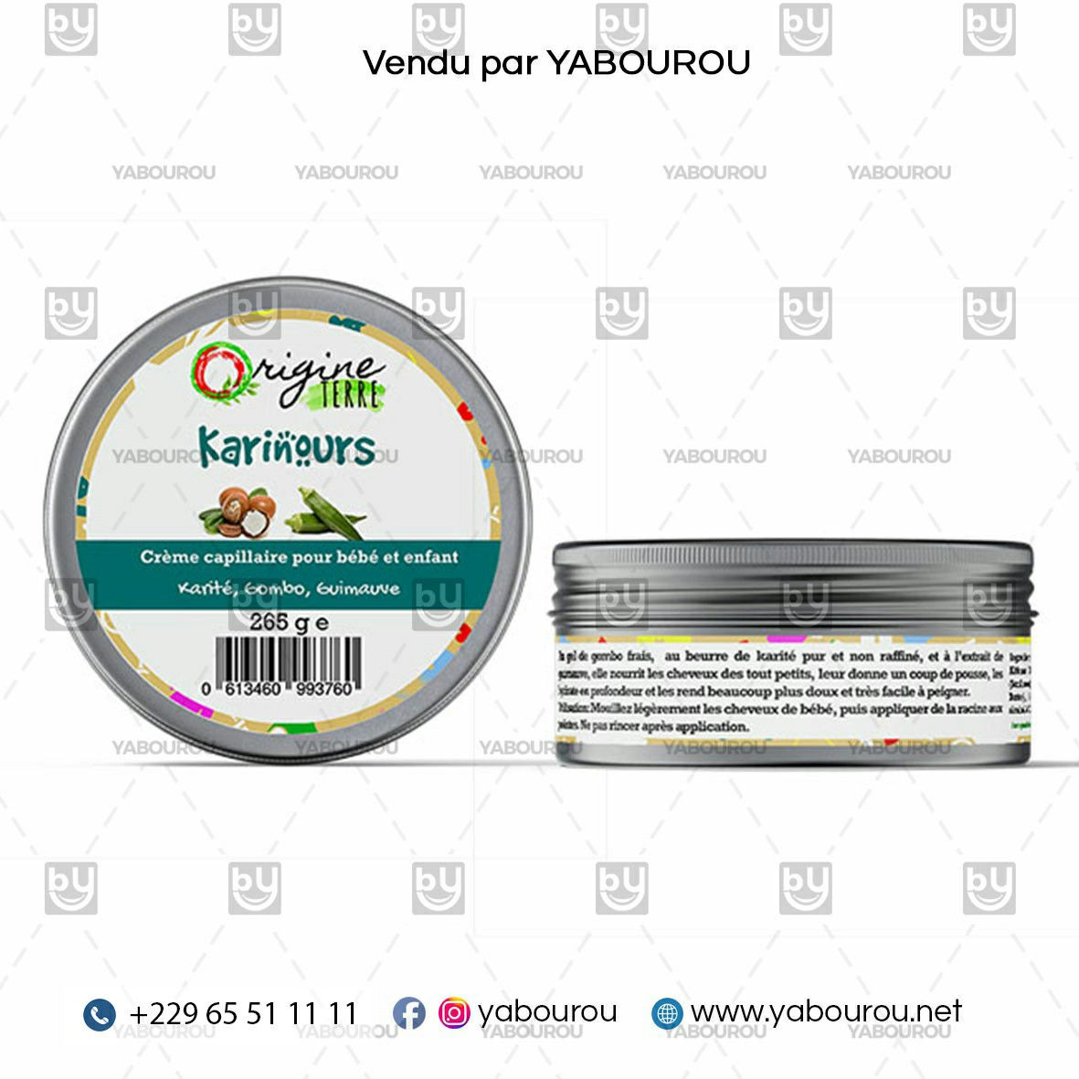 KARINOURS GOMBO KARITÉ, CRÈME CAPILLAIRE POUR BÉBÉ ET ENFANT