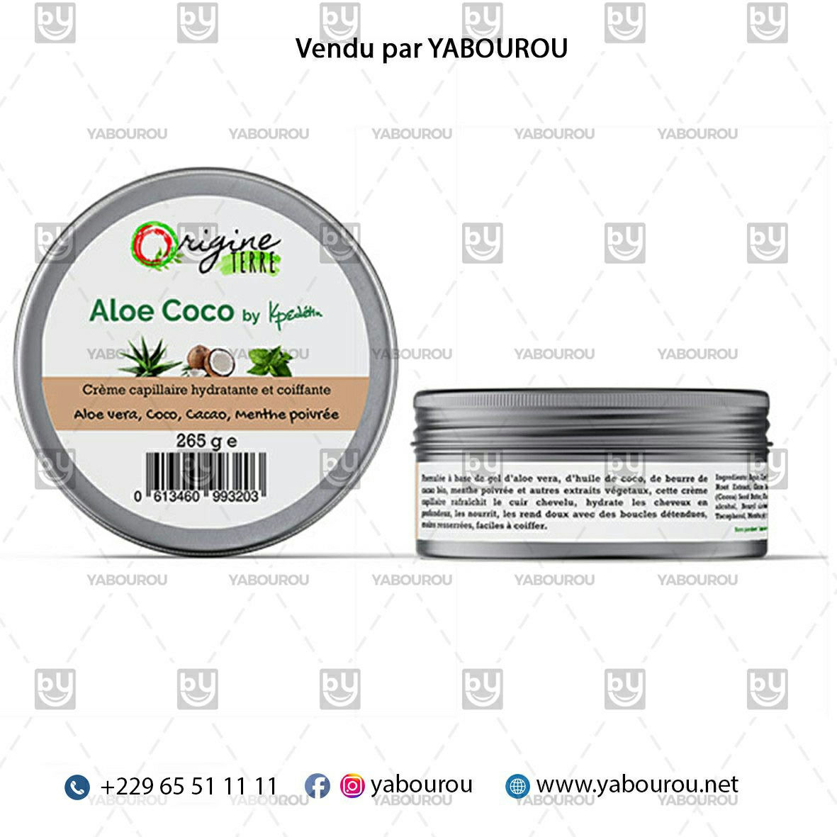 ALOE COCO BY KPÊDÉTIN, CRÈME CAPILLAIRE HYDRATANTE ET COIFFANTE