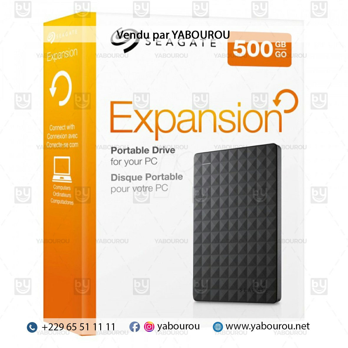 DISQUE DUR EXTERNE SEAGATE 500GB