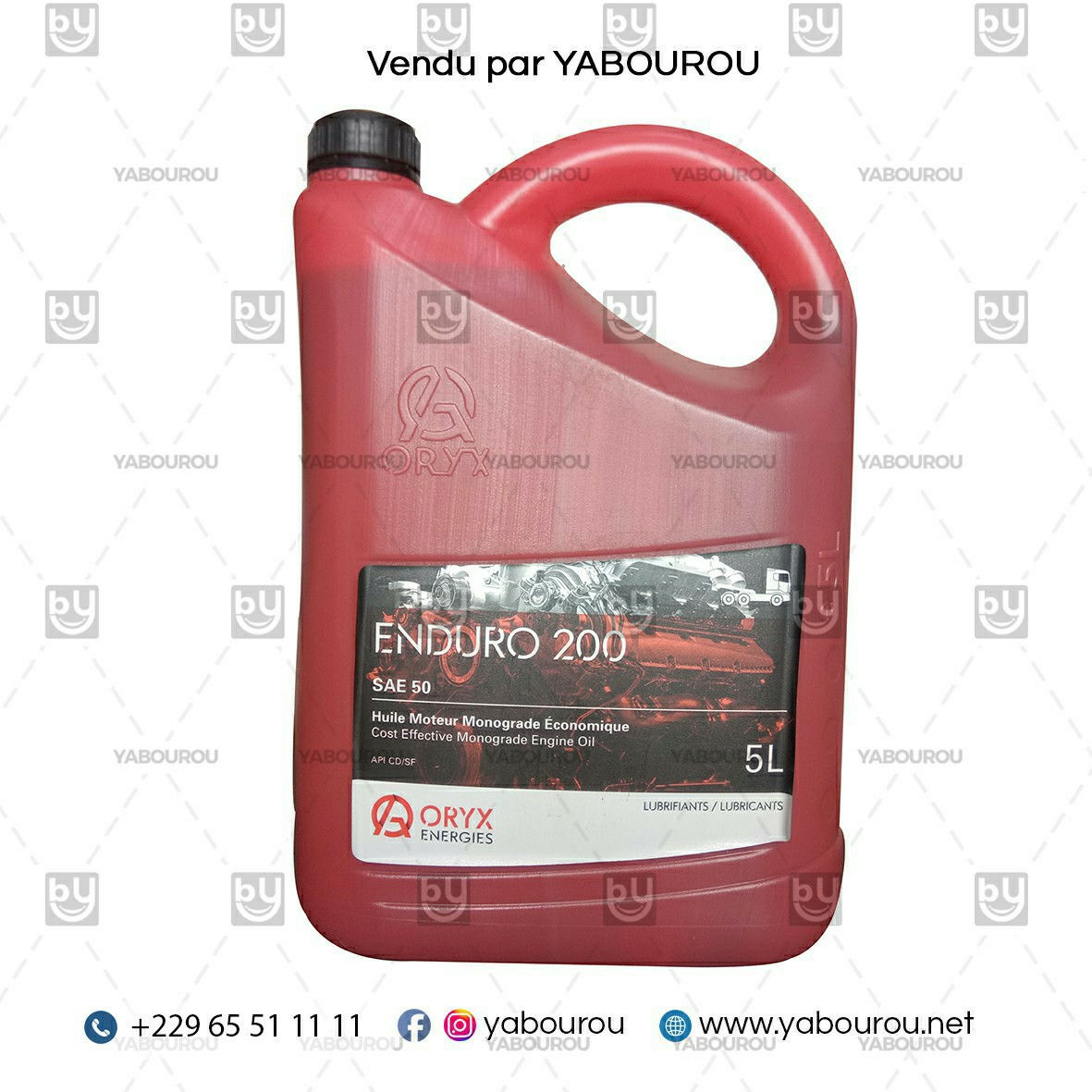 HUILE A MOTEUR ORYX ENDURO 200 SAE 50 5L