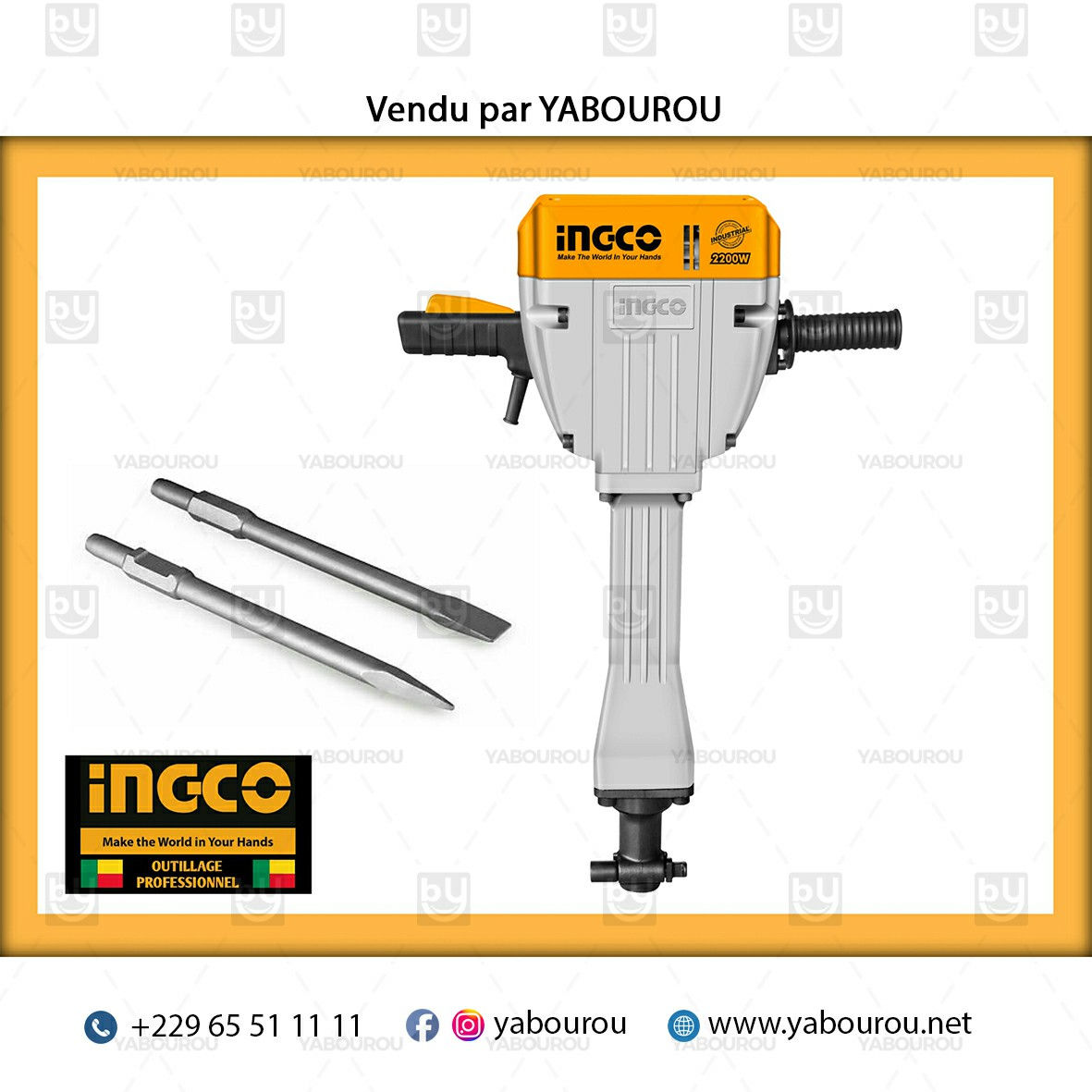 BRISEUR DE DEMOLITION (HEX) 2200W PDB22001