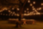 Night outdoor event setup