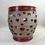 Thumbnail: Utensil Holder with cinnamon red glaze and dark clay body