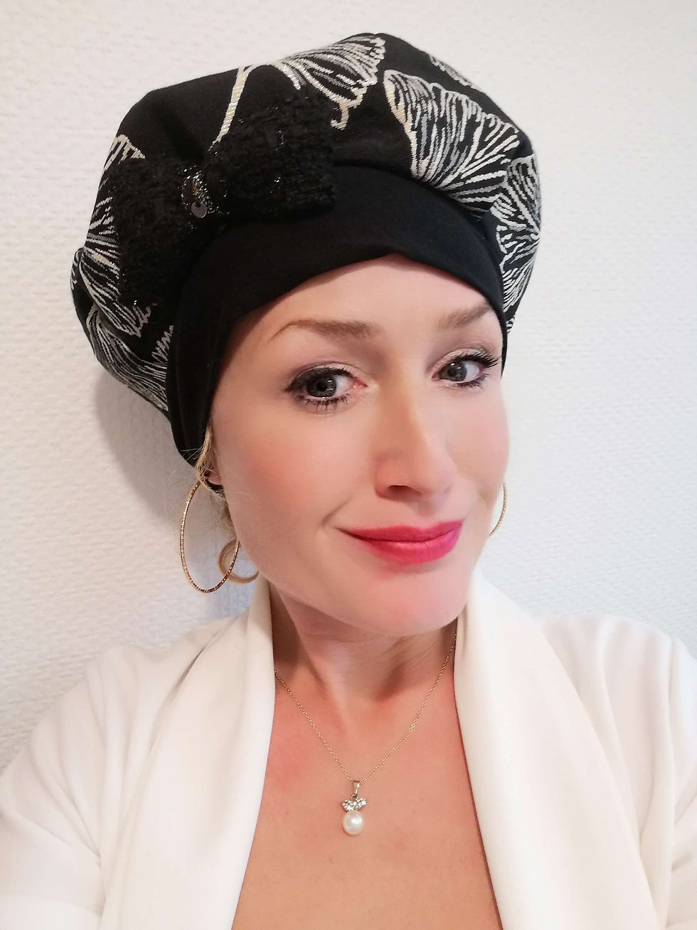 Miniature : Béret black and flower