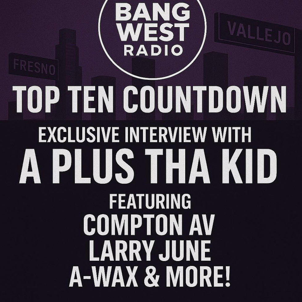 Bang West Radio EP. 4 | A-Plus tha Kid Talks New EP, Working With Plant Asia, 38 Spesh & More!