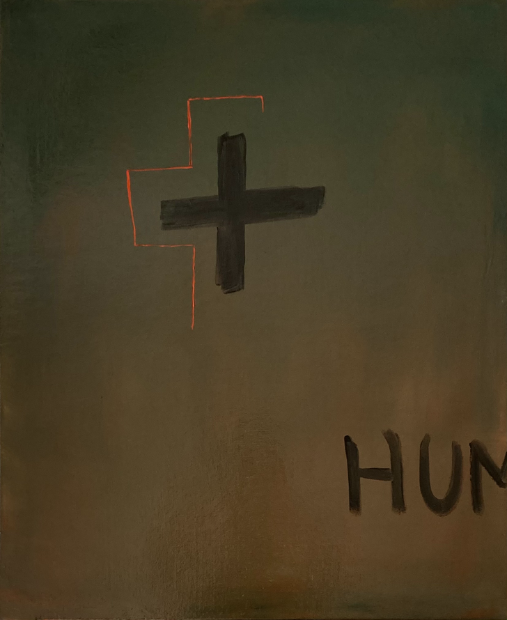 Homage to Tapies' cross