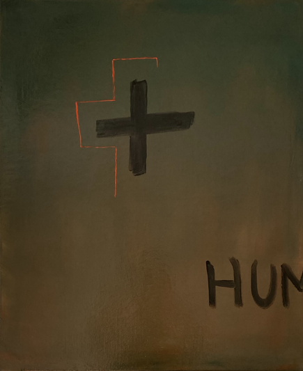 Homage to Tapies' cross