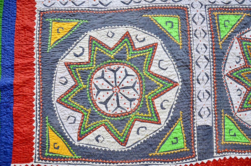Thumbnail: Vintage Applique Sequin Quilt