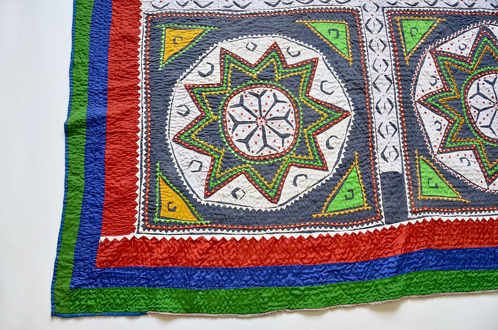 Thumbnail: Vintage Applique Sequin Quilt