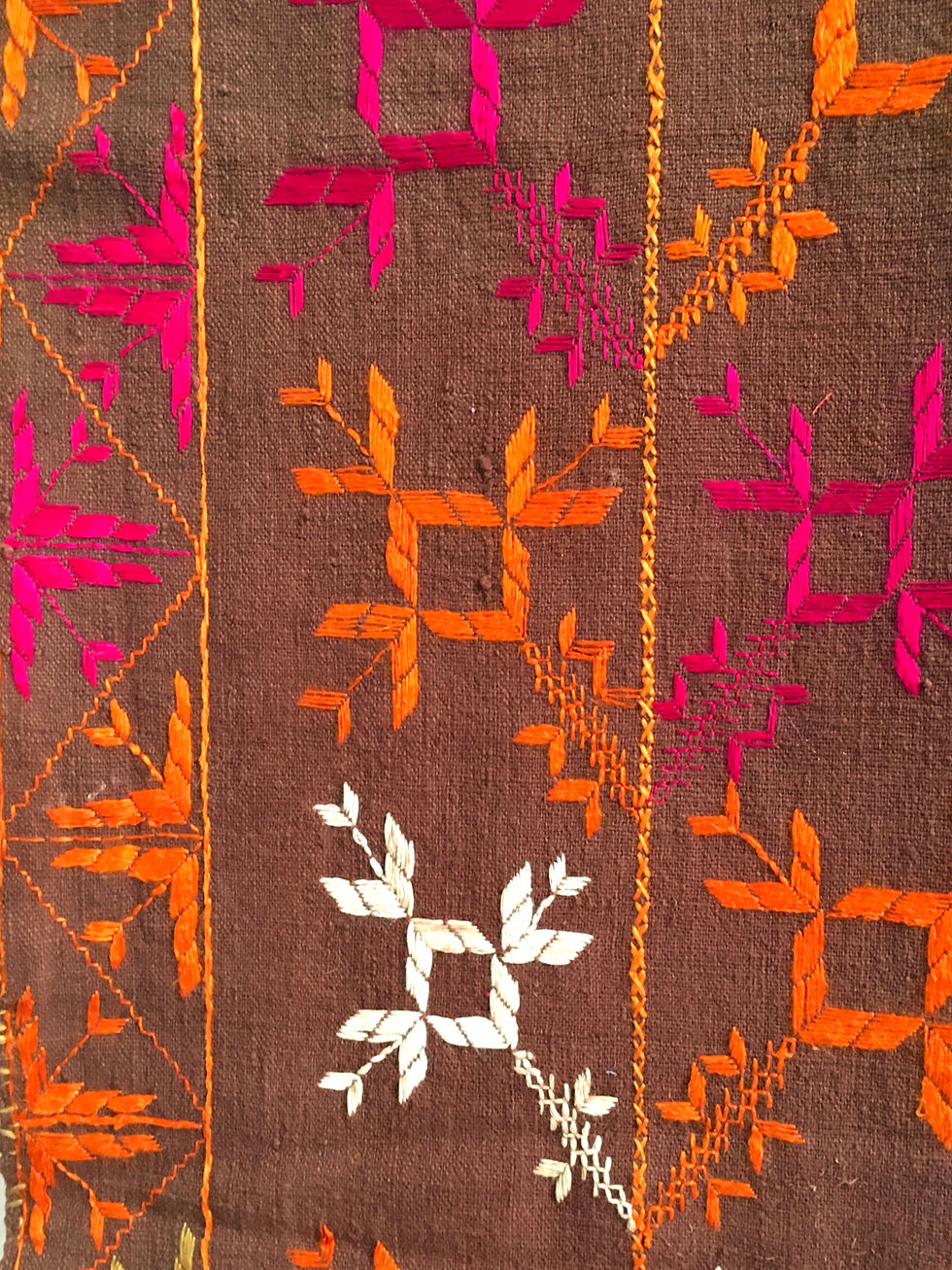 Thumbnail: Phulkari Textile - Punjab circa 1930's - 220cm x130cm