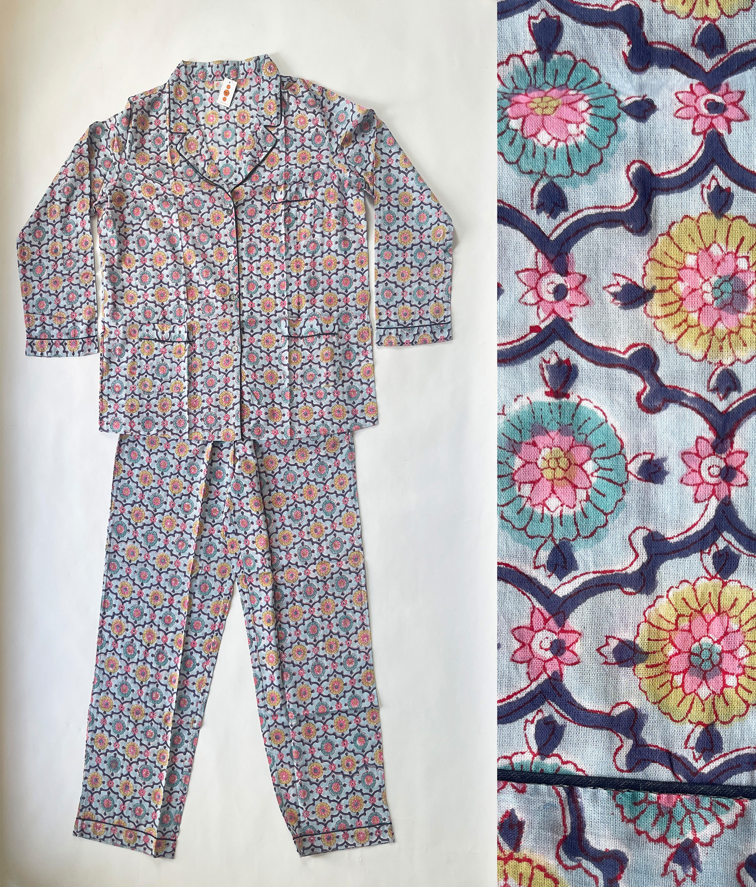 Super Soft Cotton Block Printed Pyjamas