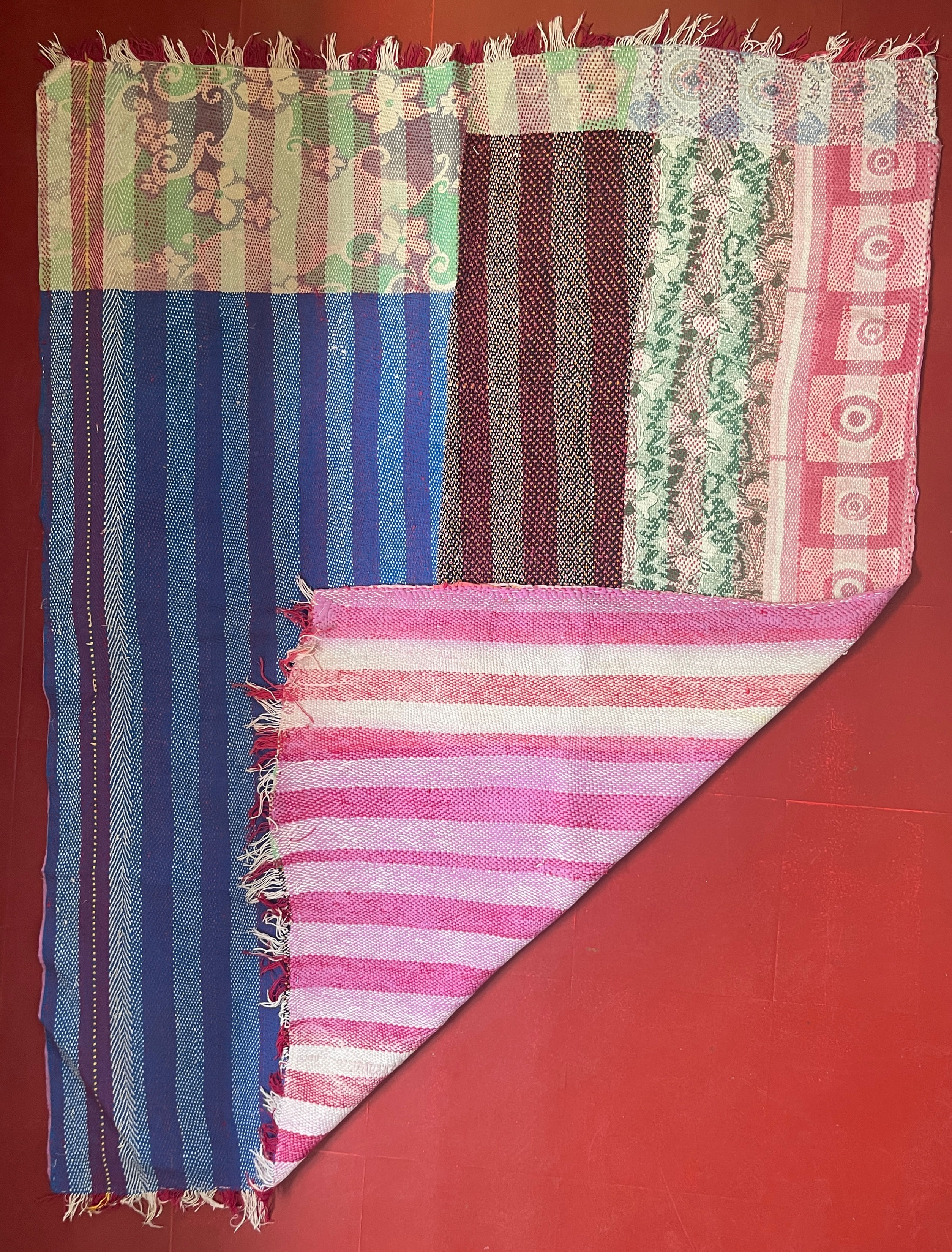 Vintage Hand Stitched Cotton Kantha Throw