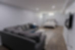 Basement remodel with spare room and living area in Sinking Spring, PA by bodden construction