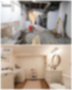 before and after basement bathroom wyomissing bodden